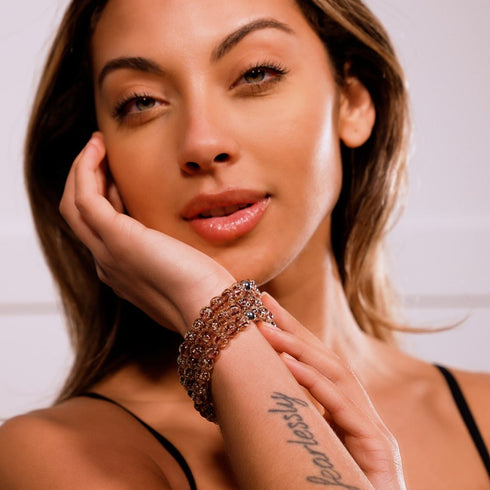 Merlot | Argent sterling .925 | Bracelet Verre Luciole